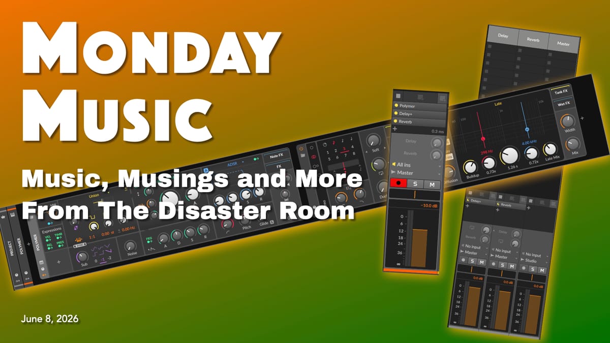 REPLAY: MONDAY MUSIC - June 8, 2026 - Making Space: Using Inserts and Sends
