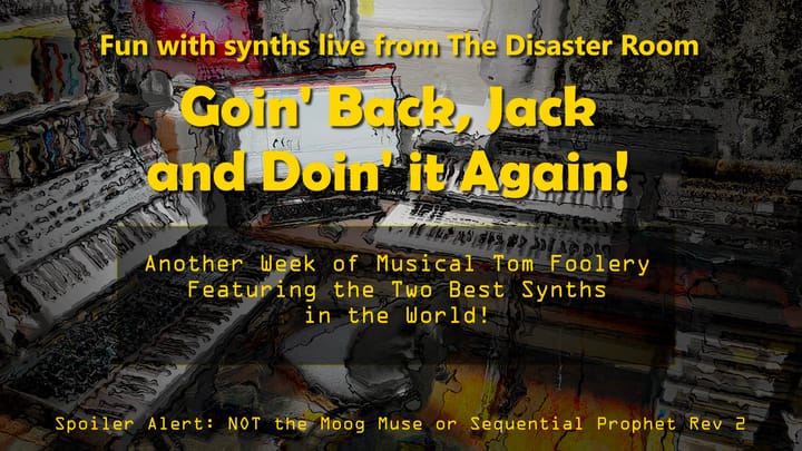 REPLAY: Live jammin' in the Disaster Room! (feat. the two best synthesizers in the world)